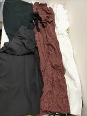 【送料無料】 レディース ワンピース シャツワンピース ワイドパンツ 3点セット まとめ売り 秋冬春服 新品タグ付あり　251009-3T