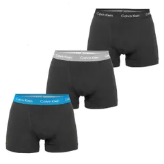 カルバンクライン メンズ アンダーウェア ボクサーパンツ ショートパンツ コットン Calvin Klein 3Pack Cotton Stretch Boxer Shorts BlkGryBluWB