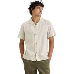 リズム メンズ トップス シャツ 半袖 Rhythm Vacation Stripe ShortSleeve Shirt Mens Natural ストライプのサムネイル
