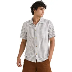リズム メンズ トップス シャツ Rhythm Seersucker Stripe Shirt Mens Cedar ストライプのサムネイル