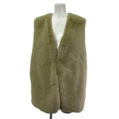 リエディ Re:EDIT フェイクファー ベスト ジャケット ベージュ M