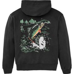 フィルソン メンズ アウター パーカー・スウェット グラフィック Filson Trout Graphic Hoodie Mens Faded Black ブラック