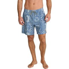 Howler Brothers Men's Swimwear Shorts - Deep Set Boardshorts - Palmetto ProphecyStorm Blue