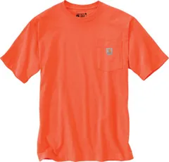 【送料無料】 カーハート メンズ Tシャツ トップス Carhartt Mens K87 Pocket TShirt Brite Orange