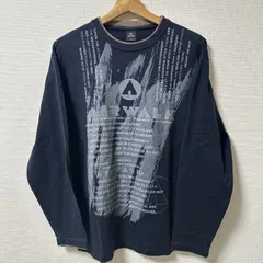 (^w^)b AIRWALK エアウォーク コットン100% 長袖 Tシャツ ロンT 英字プリント グラフィック UPON THE ATTEMPT TO TRANSCEND GET LOST ブラック グレー ブラウン メンズ サイズ M OM11184HGのサムネイル