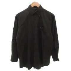 バーバリー ロンドン BURBERRY LONDON カジュアルシャツ ホースロゴ刺繍 M 黒 ブラック ロゴ刺繍 /FF