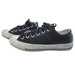 コンバース CONVERSE ALL STAR オールスター スニーカー シューズ ローカット レザー 黒 ブラック 23.5cm 0204