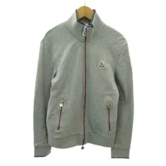 モンクレール MONCLER マグリア カーディガン ジップアップ スウェット ロゴ 刺繍 S グレー 0207 IBO89