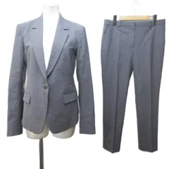セオリー Theory セットアップ スーツ 上下 ウール ストレッチ テーラードジャケット パンツ 総裏 本切羽 2/6 灰 グレー IBO85 1209