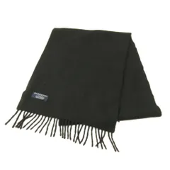 バーバリー ロンドン BURBERRY LONDON カシミヤ マフラー フリンジ 紺 ネイビー IBO87