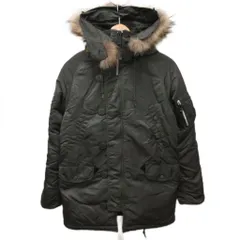 アルファ ALPHA N-3B フライトジャケット ミリタリージャケット フード 中綿 ファー S カーキ 20094-0876 IBO87