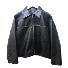 セヴァン SEVAN FADE LEATHER JACKET フェイクレザージャケット ブルゾン 黒 ブラック Sサイズ SV2550136-0
