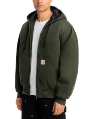 カーハート メンズ アウター ジャケット・ブルゾン フーデッドジャケット Carhartt WIP Active Hooded Jacket Olive Stone Canvas オリーブ