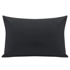 【即日発送】まくらカバー 43×63cm ブラック ポリエステル綿100% 防ダニ99.9% 抗菌防臭 枕カバー 自動消臭繊維 敏感肌対応 洗える 封筒式 通気性 ふわふわ 柔らかい ホテル仕様ピローケース