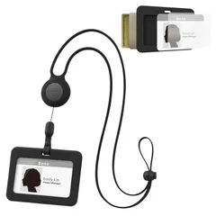 【新品】 BONE ネームホルダー リール付き IDカードホルダー ID バッジ ホルダー カードケース パスケース 首掛け 社員証 ケース ICカードケース カードストラップ 名札ケース 首下げ Card Holder キャラクター おしゃれ 肌触り良い 1