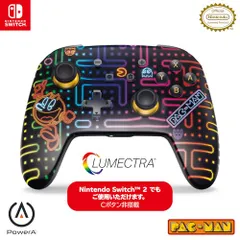 【任天堂公式ライセンス商品】PowerA パワーエー ルメクトラ・エンハンスド・ワイヤレスコントローラー for Nintendo Switch- パックマン ネオン アーケード NSGP0458JP-01【国内正規品2年保証】e