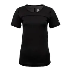 新品 [フリーズテック] 氷撃α WOMENS LINE 冷感シャツ半袖クルーネック White Black LIDEF FT25SS (JP アルファベット S ブラック)