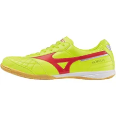 新品 [MIZUNO] ユニセックス モレリアサラ JP IN 45 イエロ レッド フットサル トレーニングシューズ