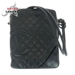 美品 CHANEL シャネル マトラッセ ココマーク ブラック 黒 シルバー金具 ラムスキン ショルダーバッグ ポシェット レディース 505638【中古】