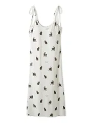 新品 [ジェラート ピケ] HALLOWEEN CAT総柄キャミワンピース PWCO254241 レディース OWHT Free Size