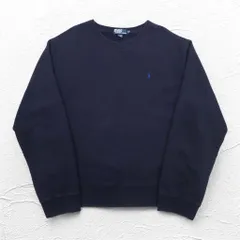 Polo by Ralph Lauren 90年代 クルーネック スウェット 2XL ネイビー 裏起毛 スモールポニー刺繍