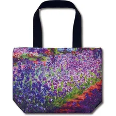 名画 バッグ ～ミュージアムアートコレクション～ Lサイズ モネ 「モネのアイリスガーデン」