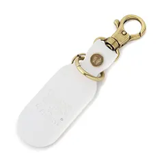 新品 [IL BISONTE (イルビゾンテ)] キーリング キーホルダー レザー 本革 牛革 レディース メンズ ユニセックス ホワイト 白