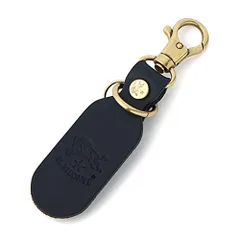 新品 [IL BISONTE (イルビゾンテ)] キーリング キーホルダー レザー 本革 牛革 レディース メンズ ユニセックス ネイビー