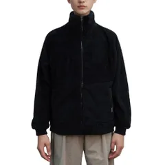 新品 ジャケット ジップアップ フルジップ ボアフリース シャギー スタンド 防風 ボリュームネック