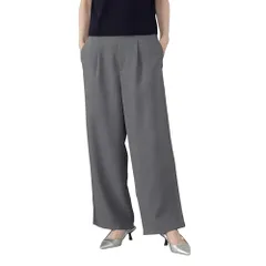 新品 [コムサイズム] (コムサモデルズ) 【美しいベーシックパンツ】 麻調ワイドパンツ 38-52PK53-205 L オリーブ