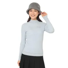 新品 [キャロウェイ] セーター 長袖 モックネック 胸元にレトロクラシックロゴ 襟、裾、袖口にラメライン入り シンプル ゴルフ C25218203 レディース