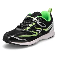 新品 [シュンソク] スニーカー キッズ 男の子 子供靴 軽量 スリム 16~23cm 1E SJC 2400 ブラック 20.0 cm E