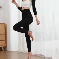 着圧レギンス 脚やせ ブラック M スパッツ ハイウエスト 美脚 加圧 美尻