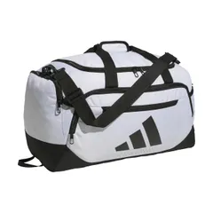 adidas Defender 5 ダッフルバッグ – スポーツ、ジム、旅行用のプレミアムダッフル。, ツイルホワイト/ブラック。, Small (42L), Defender 5 ダッフルバッグ – [ツイルホワイト/ブラック。] [Small (42L)]