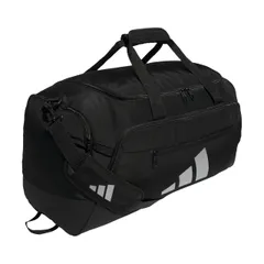 adidas Defender 5 ダッフルバッグ – スポーツ、ジム、旅行用のプレミアムダッフル。, ブラック/シルバーメタリック, Small (42L), Defender 5 ダッフルバッグ [ブラック/シルバーメタリック] [Small (42L)]