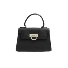 【ギフト対応可】カルボッティ CARBOTTI ハンドバッグ Greta グレタ 2WAY ショルダーバッグ ブラック シルバー レザー レディース ファッション ウォッチ 人気 ブランド おしゃれ 誕生日 記念 プレゼント ギフト 送料無料のサムネイル