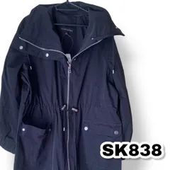 Banana Republic（バナナリパブリック）レインコート 黒色 Ｌサイズ レディースジャケット　管理SK838のサムネイル