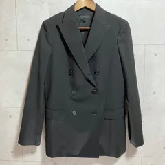 Theory セオリー テーラードジャケット ダブルブレスト アウター 4 ブラック 黒 レディース SQ-9-20