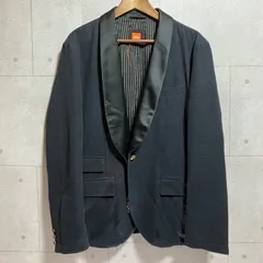 Hugo Boss ヒューゴボス テーラードジャケット ブレザー 金ボタン アウター チャーム付き 52 ネイビー メンズ SQ-9-21のサムネイル