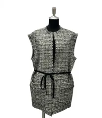 ドゥロワー ツイードノーカラージャケット 6522-299-0802 レディース SIZE 38 (S) Drawer