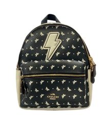 COACH コーチ リュックサック ブラック レザー 黒 F38288 本革 - メルカリ