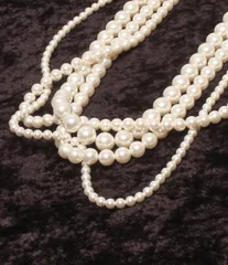 ランバン 4連ネックレス フェイクパール レディース LANVIN