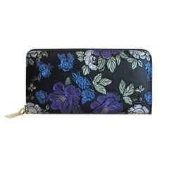 美品 ランバン ラウンドファスナー 長財布 フラワー 花柄 16769 - メルカリ