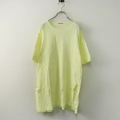 イレーヴ YLEVE リサイクルオーガニックコットンプルオーバー F＼イエロー カットソー Tシャツ スリット【2400014865424】