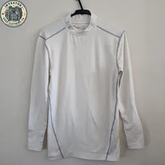 【極暖】アンダーアーマー コールドギア モックネック 白 L スポーツ