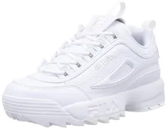 新品 [フィラ] スニーカー ディスラプター2 厚底スニーカー ボリュームソール レディース メンズ USS23029-101 ホワイト 22.5 cm D