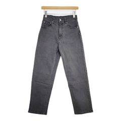FREAK'S STORE ストレートデニム ストレッチ 25 製品洗い ジーンズ デニムパンツ チャコールグレー レディース フリークスストア【中古】6-0228G∞