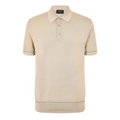 ブリオーニ メンズ トップス ポロシャツ Brioni Menshort Sleeve Polo Shirt SandNavy ネイビーのサムネイル