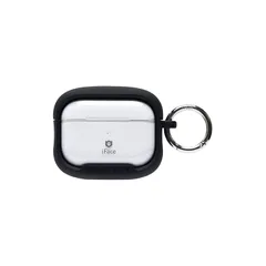 iFace Reflection AirPods Pro 第2世代/第1世代 専用 ケース ポリカーボネート クリア (ブラック)【 耐衝撃 カラビナ付き アイフェイス 】 1