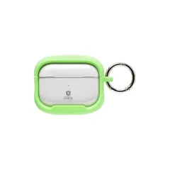 iFace Reflection AirPods Pro ケース 第2世代/第1世代 専用 ポリカーボネート クリアケース (ライムグリーン)【 耐衝撃 カラビナ付き ケースをつけたままワイヤレス充電可能 アイフェイス airpodsプロ エアーポッズプロ 1